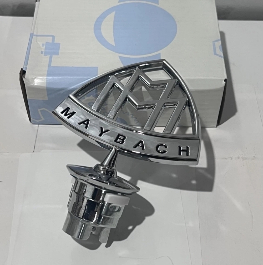 Mercedes Benz Maybach Silver standing  Hood Bonnet Emblem Ornament 44mm Base